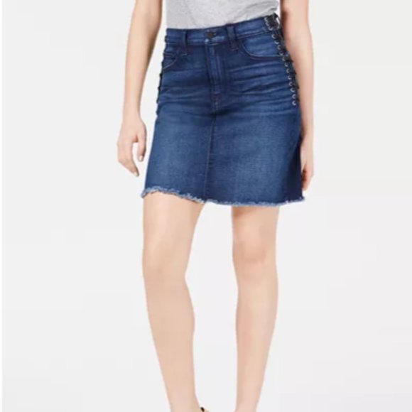 hudson lulu denim skirt